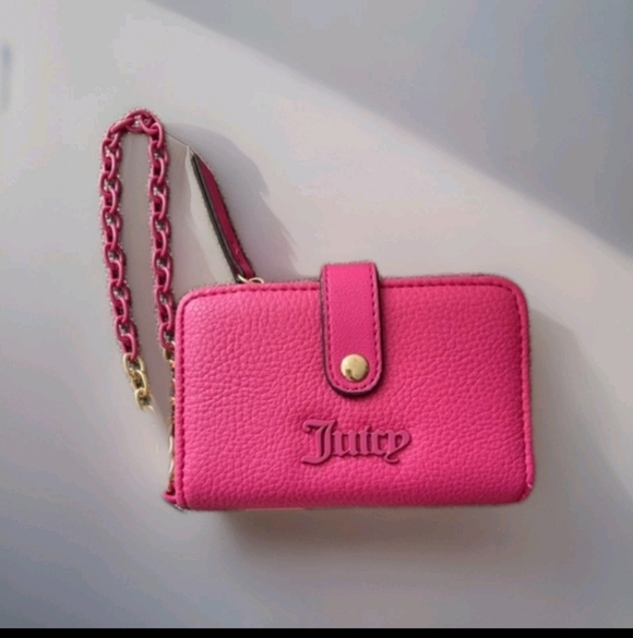 Juicy Couture Vibrant Hot Pink Wallet BiFold Wallet-NWT - Picture 5 of 5